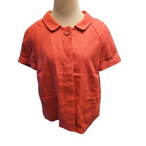 Banana Republic nwot linen blend short sleeve shacket